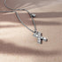 Solid 925 Sterling Silver Initial Crystal Personalised Alphabet Letter Necklace Silver
